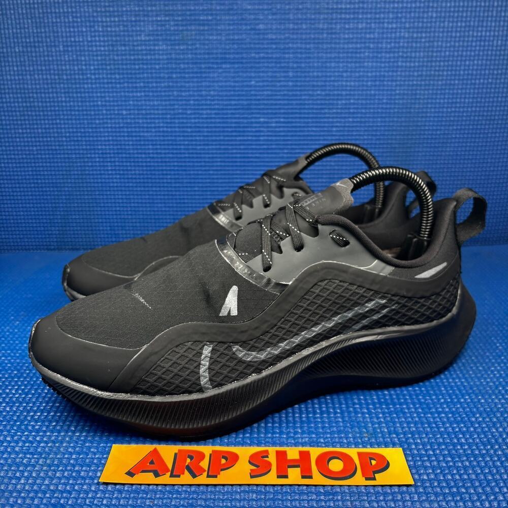 🔴 Nike Air Pegasus 37 Shield Women`s Size 8.5 Black Athletic Shoes CQ8639-001